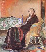 Edvard Munch Self-Portrait painting